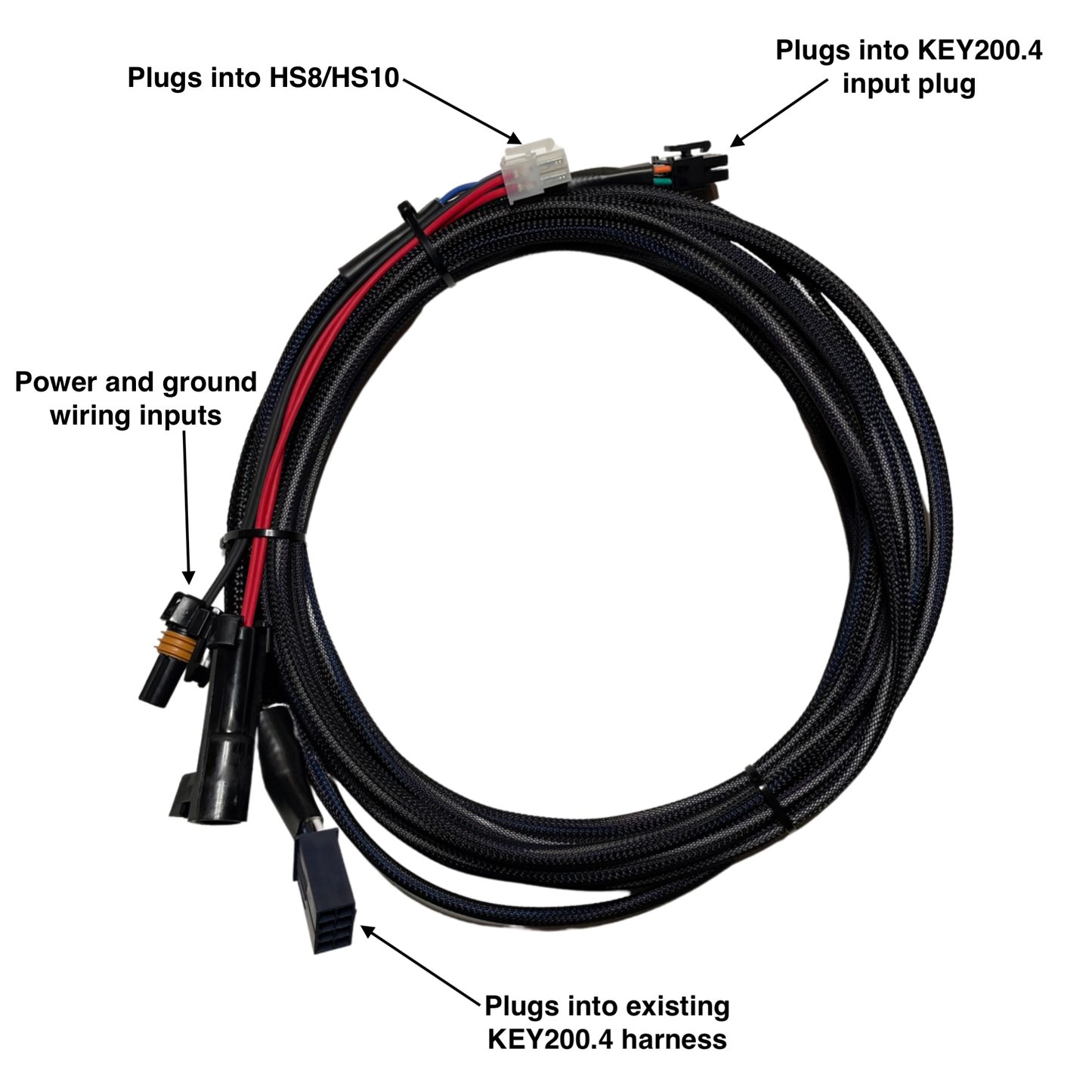 Subwoofer Expansion Harness (Integrates w/ KEY200.4 Harness)